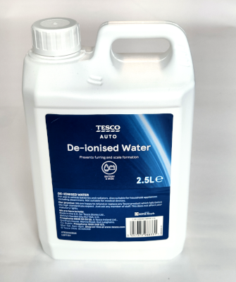 De-ionised water