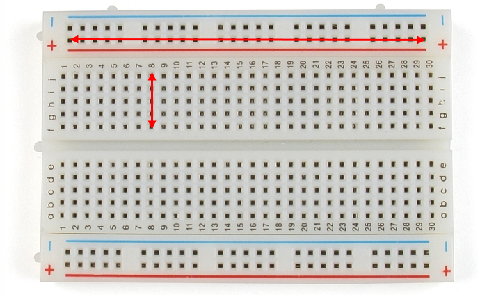 Breadboard connections