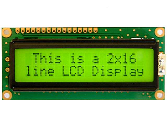 16x2 LCD display (16 pin)
